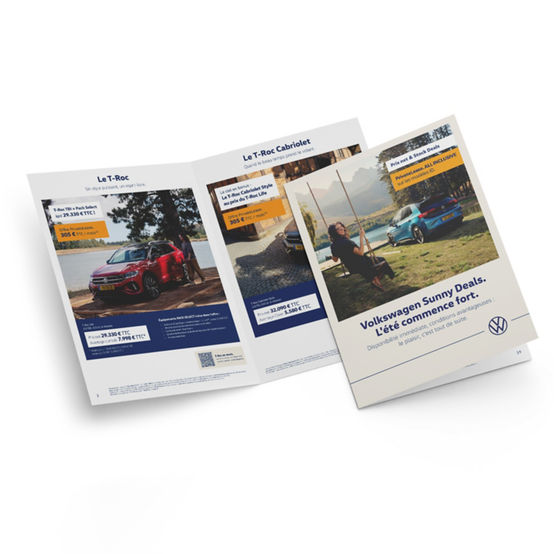 Le catalogue avec les offres est présenté