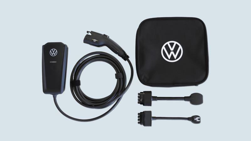 Volkswagen home charging station with accessories