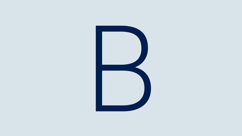 "B" mode icon