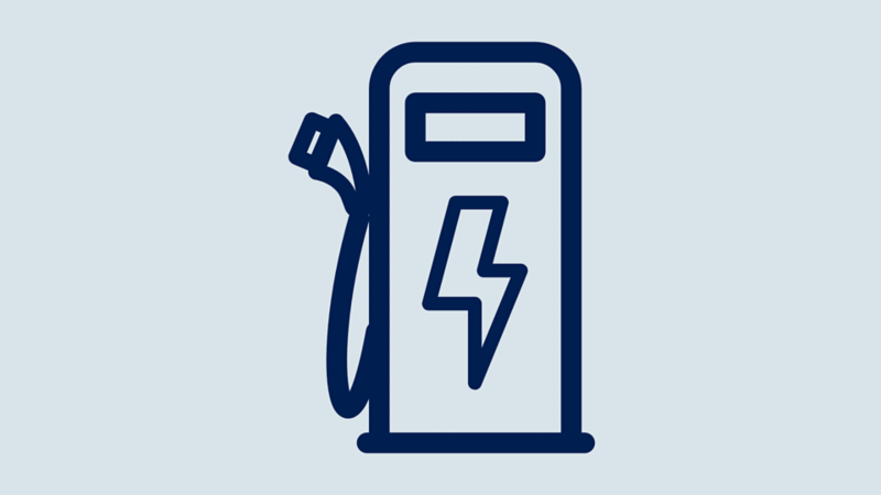 EV charging station icon