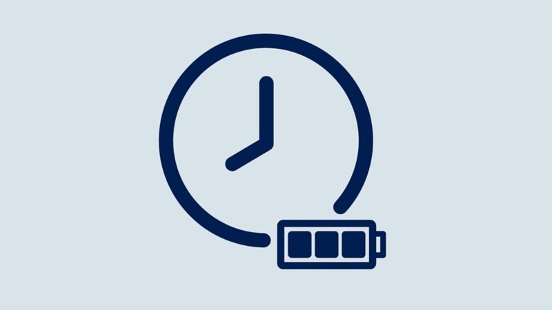 Battery time icon