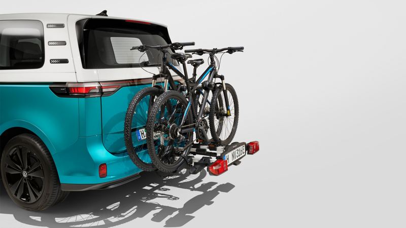 Bicycle Tailgate carrier by VW Accessories on a VW ID. Buzz