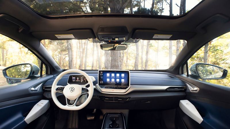 Interior dashboard of the 2023 Volkswagen ID.4 EV
