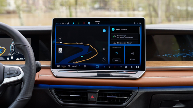 Interior of the 2025 Volkswagen Tiguan SEL Premium R-Line