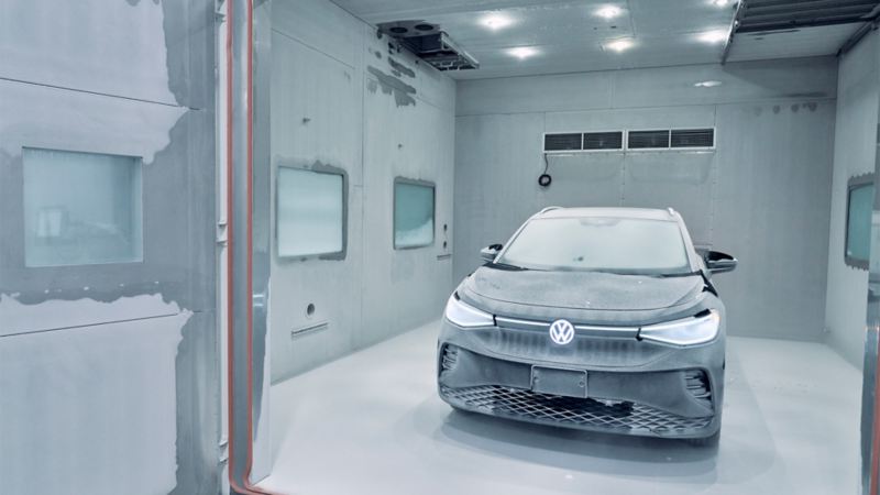 Volkswagen ID.4 EV in a BEL test chamber