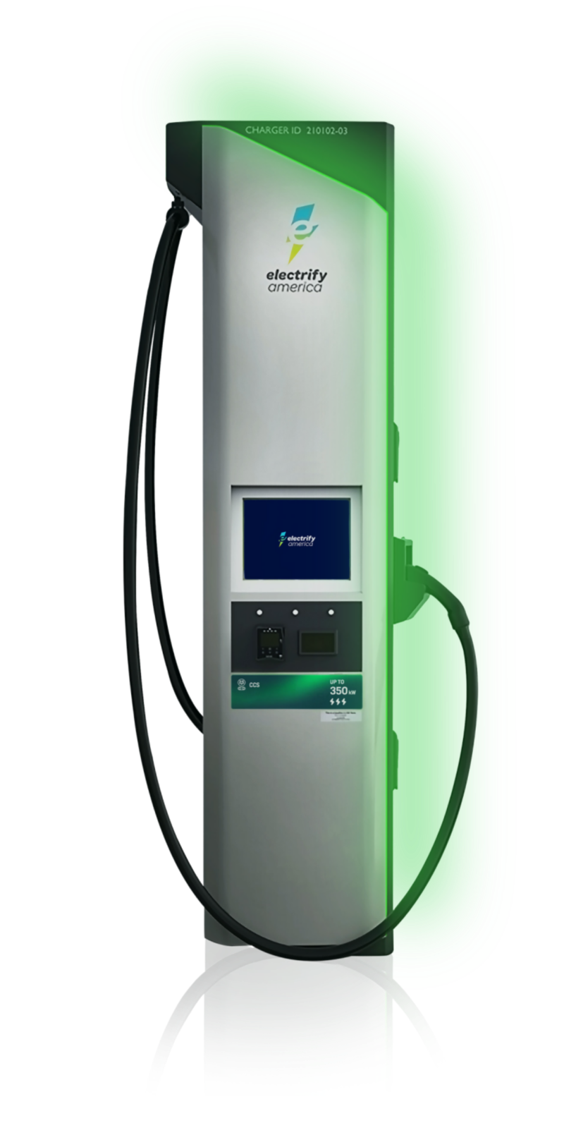 An Electrify America charging unit.