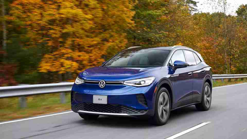 Volkswagen ID.4 EV on the road