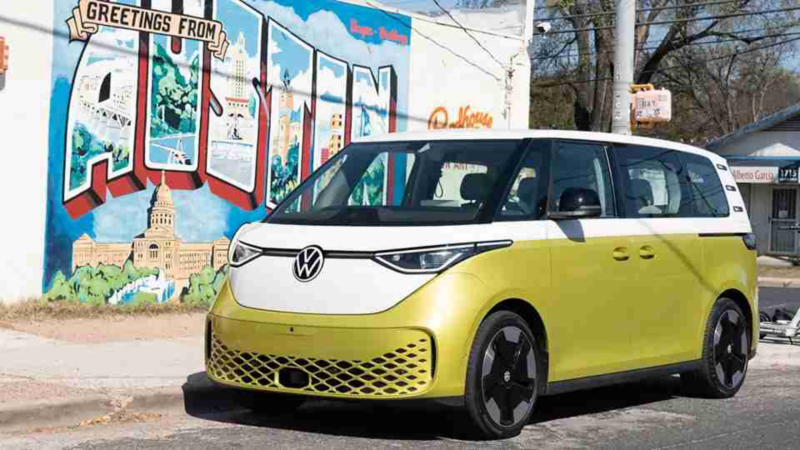 The Volkswagen ID. Buzz in Austin, Texas. 