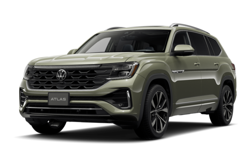 Vista frontal de un Atlas en color Avocado Green Metallic.