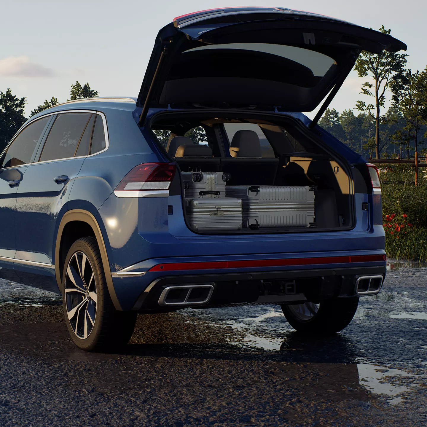 Área de carga del Volkswagen Atlas Cross Sport
