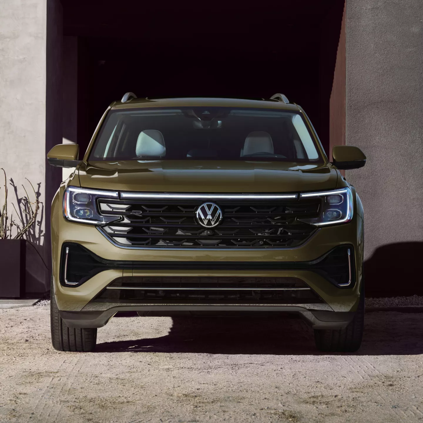 Volkswagen Atlas on the road