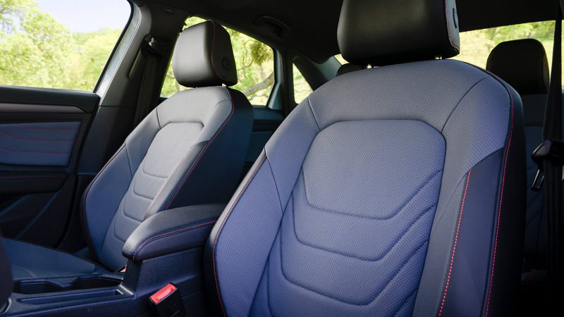 Front seats shown in Titan Black leather