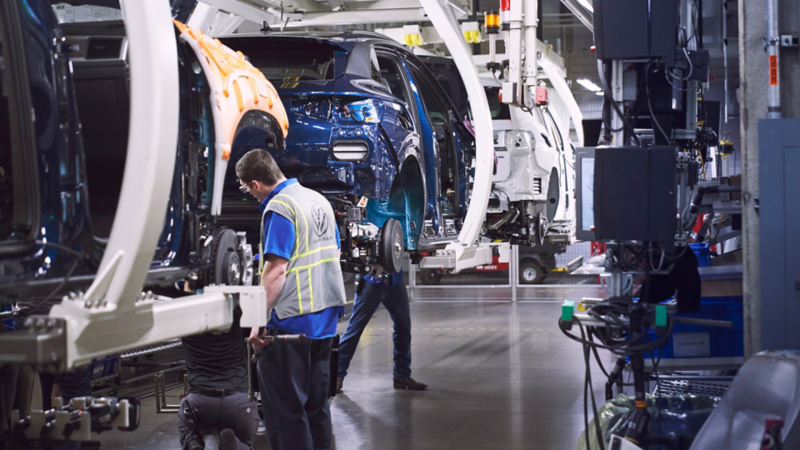 Volkswagen assembly line in Chattanooga