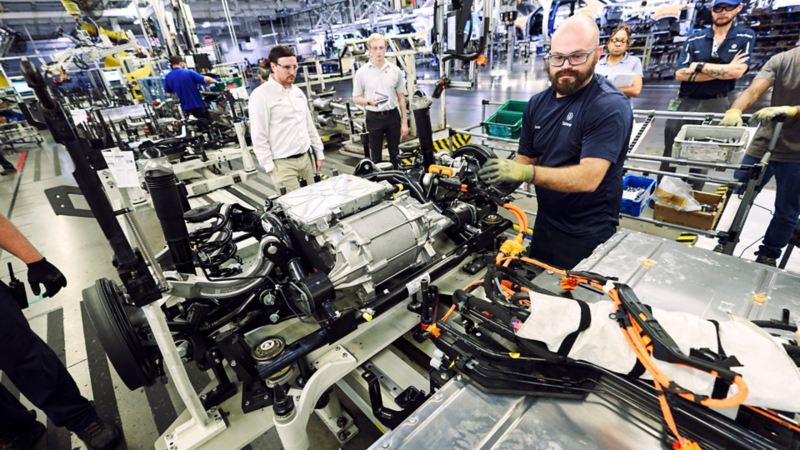 Volkswagen assembly line in Chattanooga