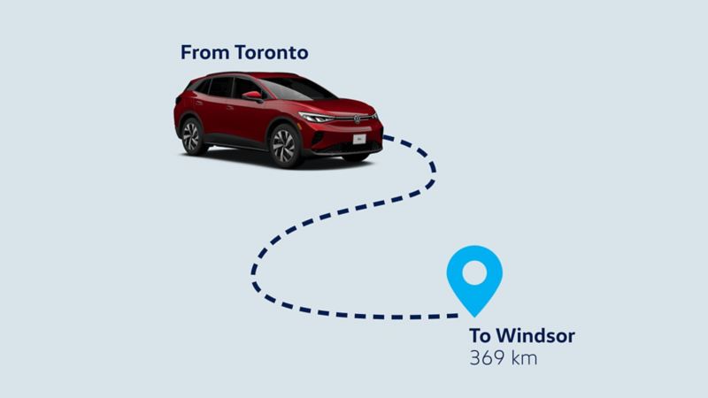 From Toronto To Windsor 369 km