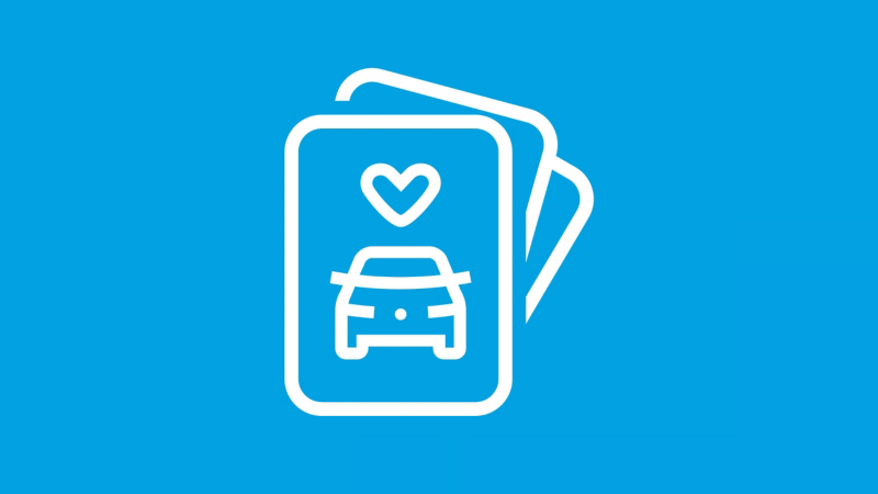 A line icon showing a vehicle with a heart symbol representing vehicle health.