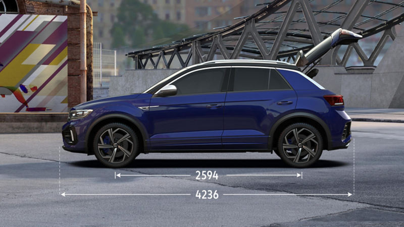 T-Roc R wheelbase dimensions