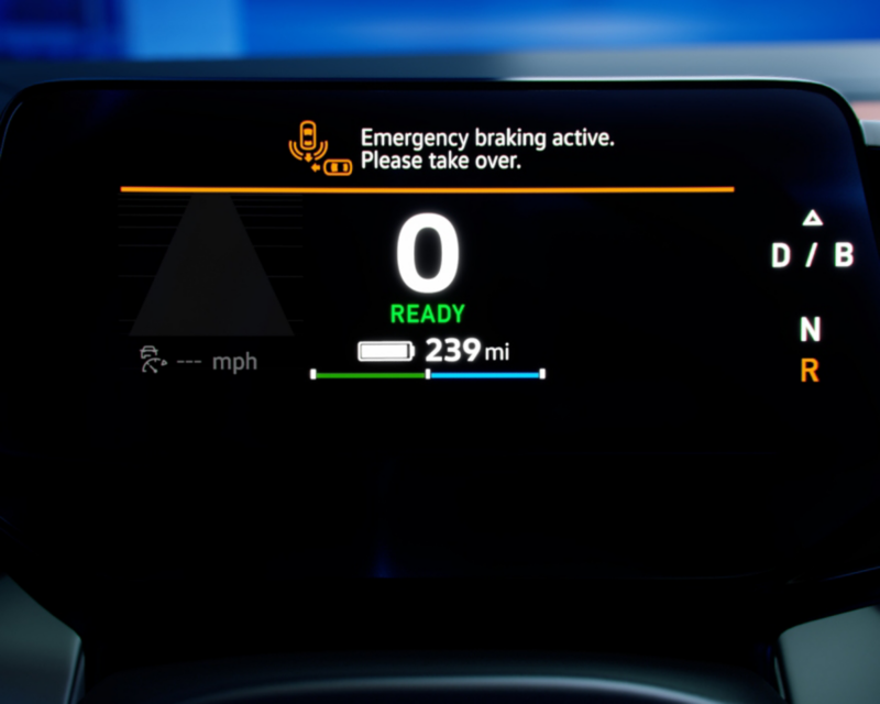 CGI image of VW vehicle dashboard.