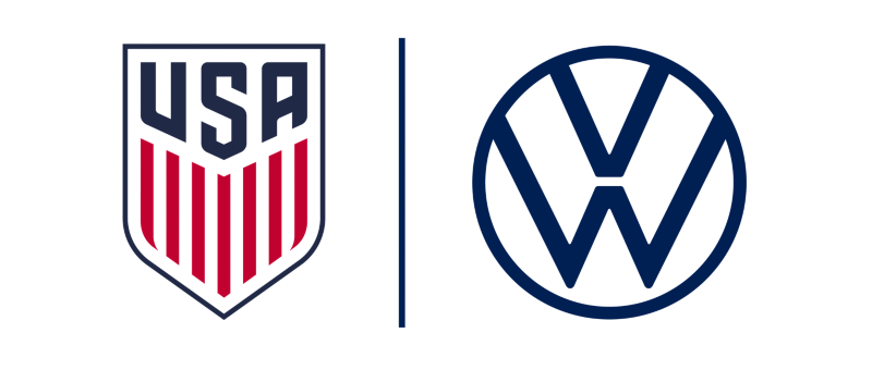 Logotipos de VW y US Soccer.