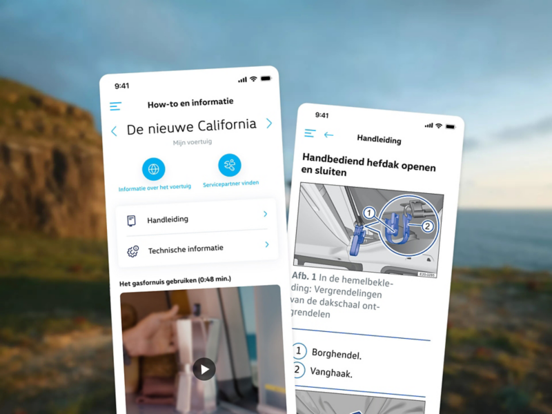 Detailbeelden van de California App