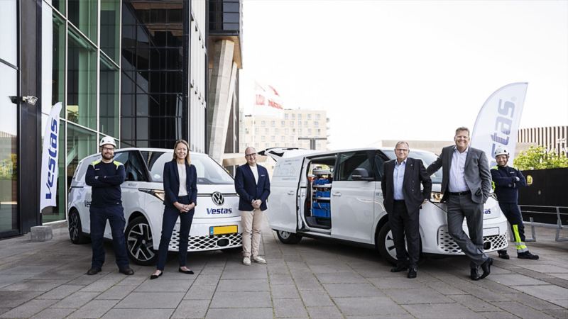 Volkswagen Bedrijfswagens en Vestas maken zich samen sterk voor duurzame mobiliteit