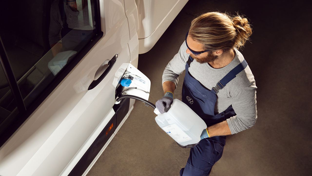 Adblue tank bijvullen bij jouw VW Bedrijfswagens dealer