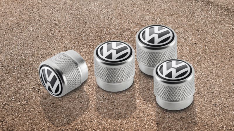 Volkswagen Genuine Valve Caps With Volkswagen Logo