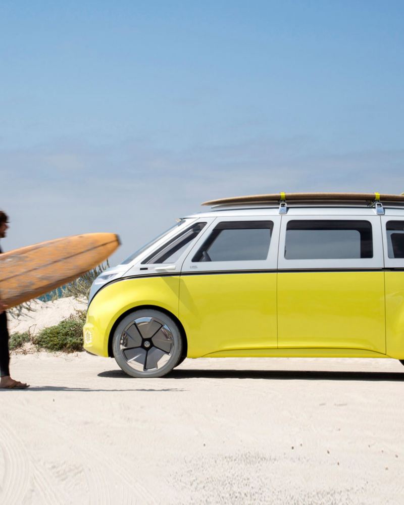 Eldrivna minibussen ID Buzz är VW:s framtida folkabuss med planerad lansering 2022