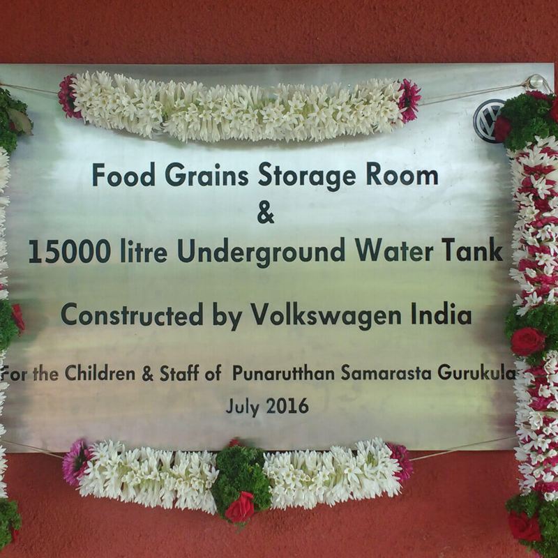 Volkswagen India Water Tank and Food Grains Storage Room