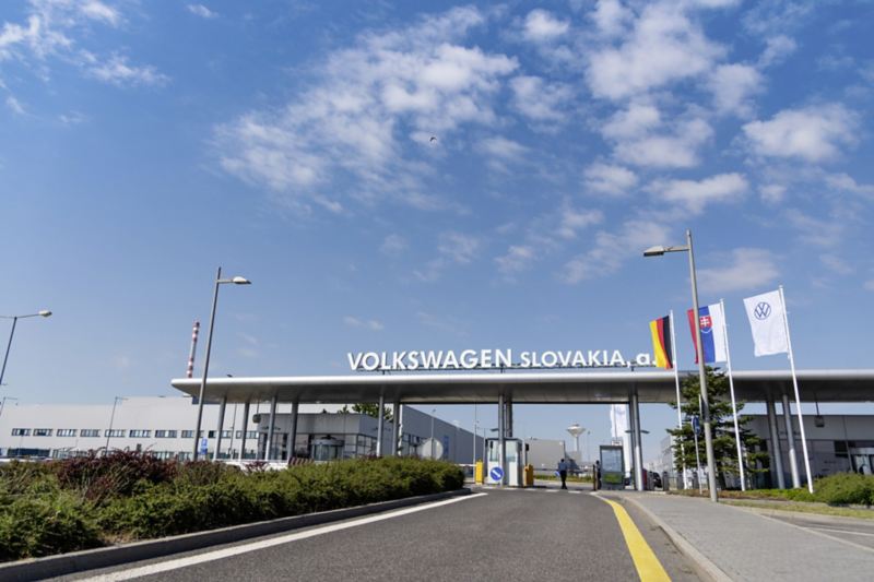 Panorama eines Volkswagen Standortes in der Slowakei