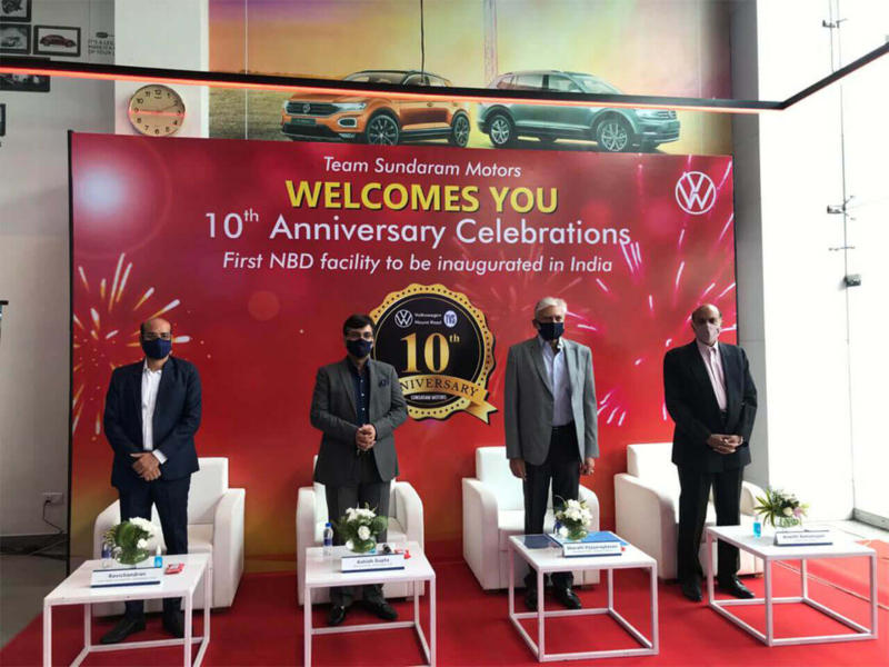 Mr Ashish Gupta at Sundaram Motors 10 years anniversary celebration