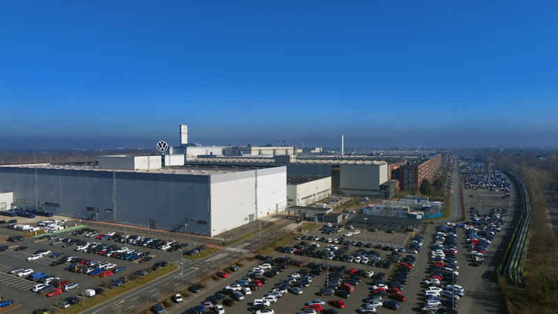 VW Werk in Hannover aus der Vogelperspektive