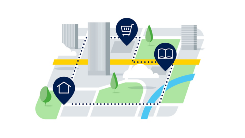 City map short distance