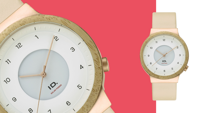 Armbanduhr in Beige aus der ID. Kollektion von Volkswagen Zubehör