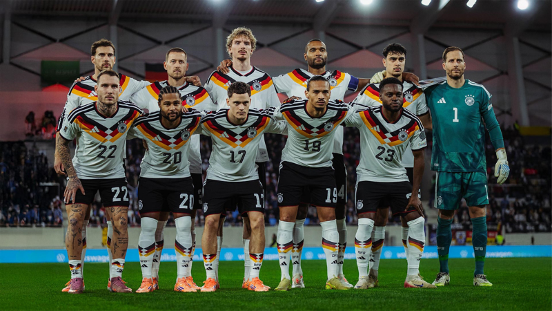 Mannschaftsfoto der deutschen Nationalmannschaft der Herren