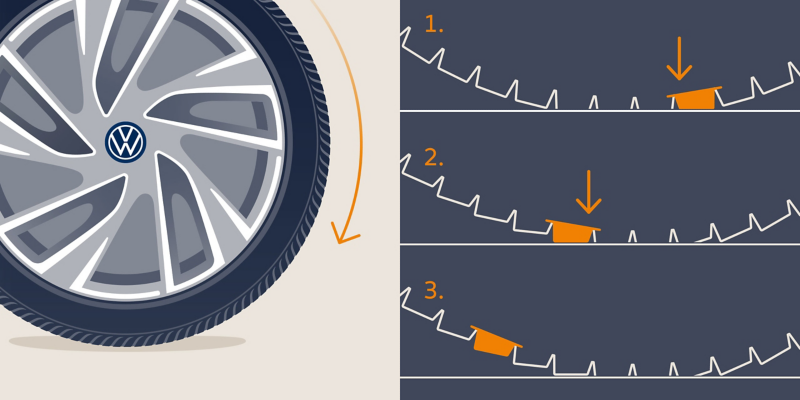 Illustration of abnormal tyre wear: Emergence of sawtooth