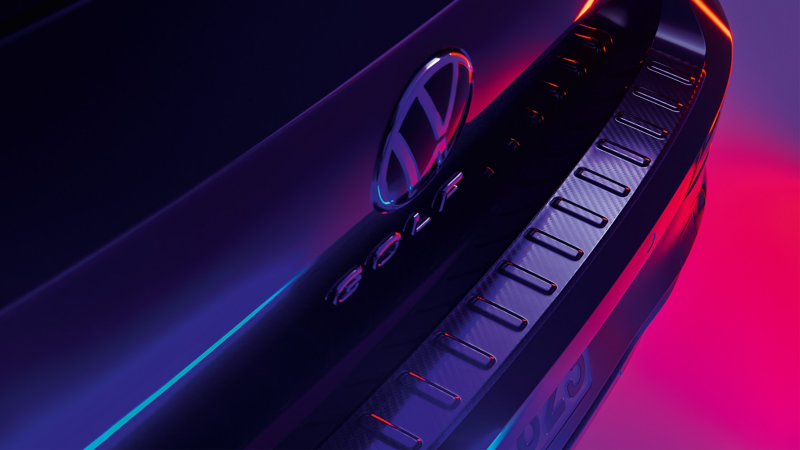 Protection de seuil de coffre issue des Accessoires VW installée sur une VW Golf