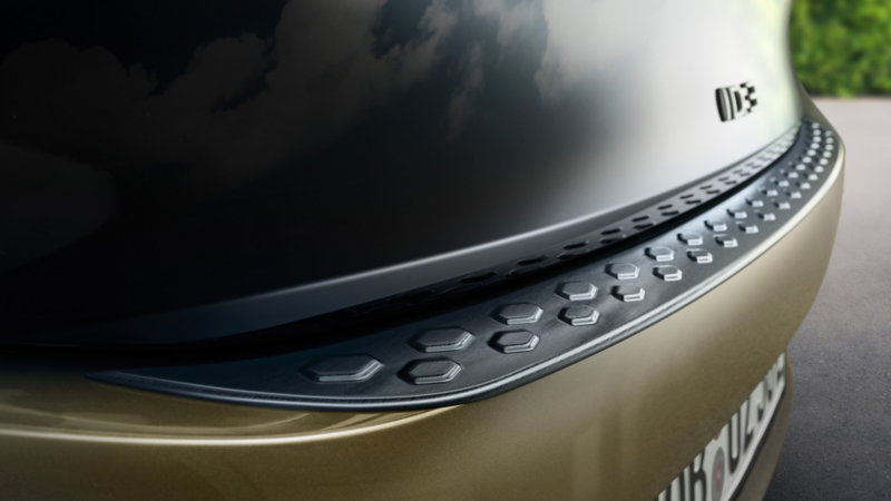 VW Accessories loading sill protection on a VW ID.3