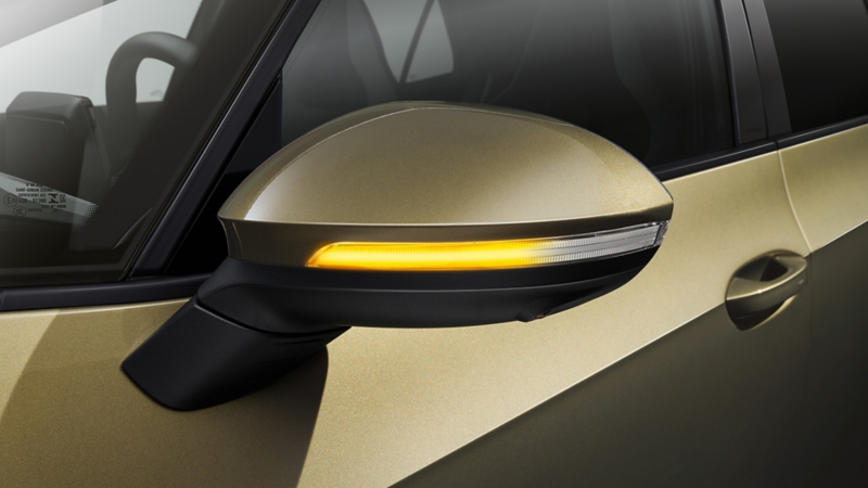 LED exterior mirror indicator by VW Accessories on a VW ID.3