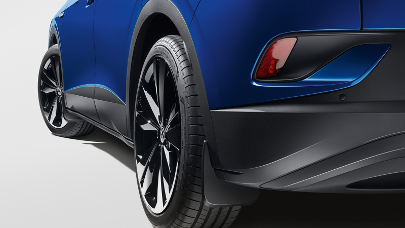 Spatlap van VW-accessoires op een VW ID.4