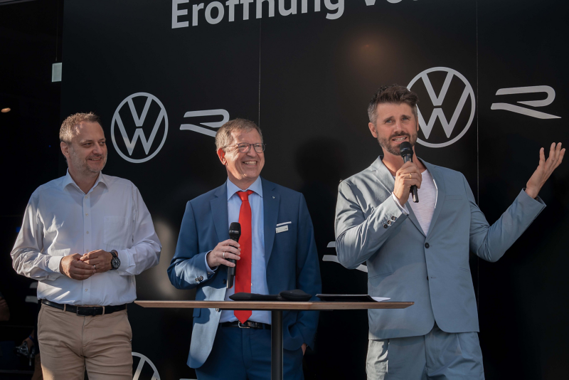 Impression von der Eröffnung des VW R-Pavillons