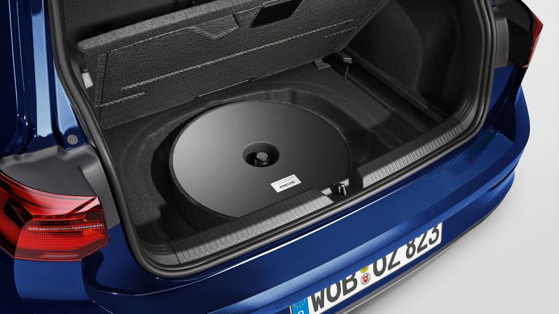 Système audio Plug & Play dans le compartiment à bagages – Accessoires VW