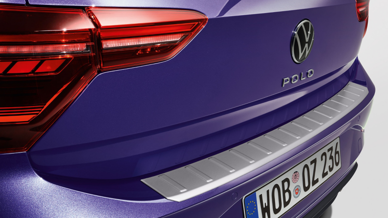 VW Accessories loading sill protection on a VW Polo