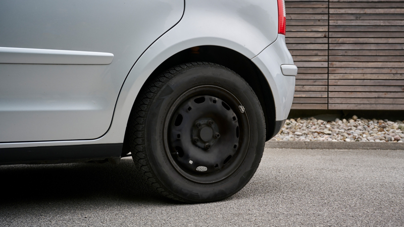 Steel rim on a VW vehicle