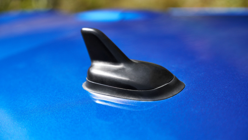 Close-up aerial of a VW Scirocco 3