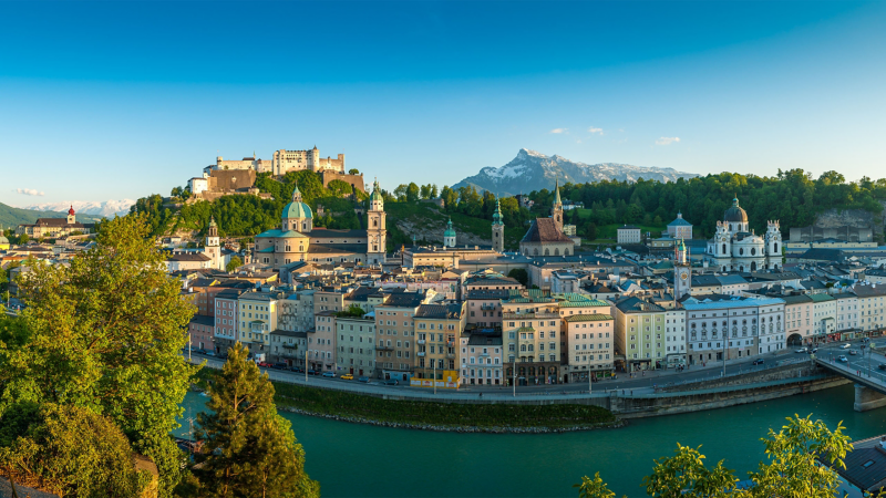 Blick auf die Festung Hohensalzburg