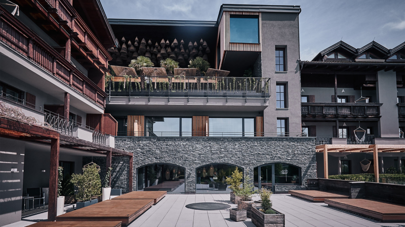 Innenhof des Hotel Gerl in Wals-Siezenheim bei Salzburg