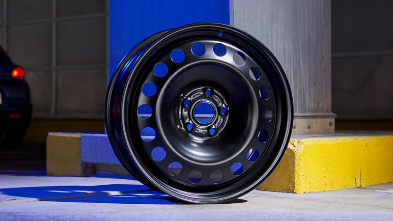A robust steel rim from VW Accessories