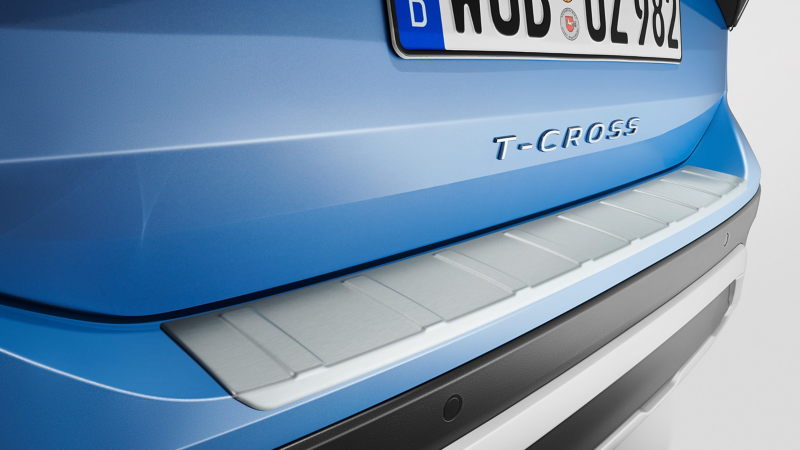 VW Accessories loading sill protection on a VW T-Cross