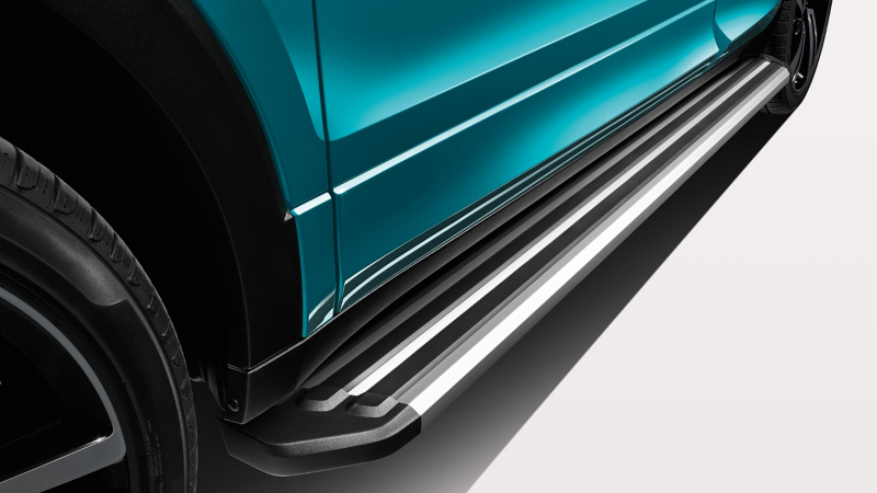 Running board for the side sill by VW Accessories on a VW T-Cross
